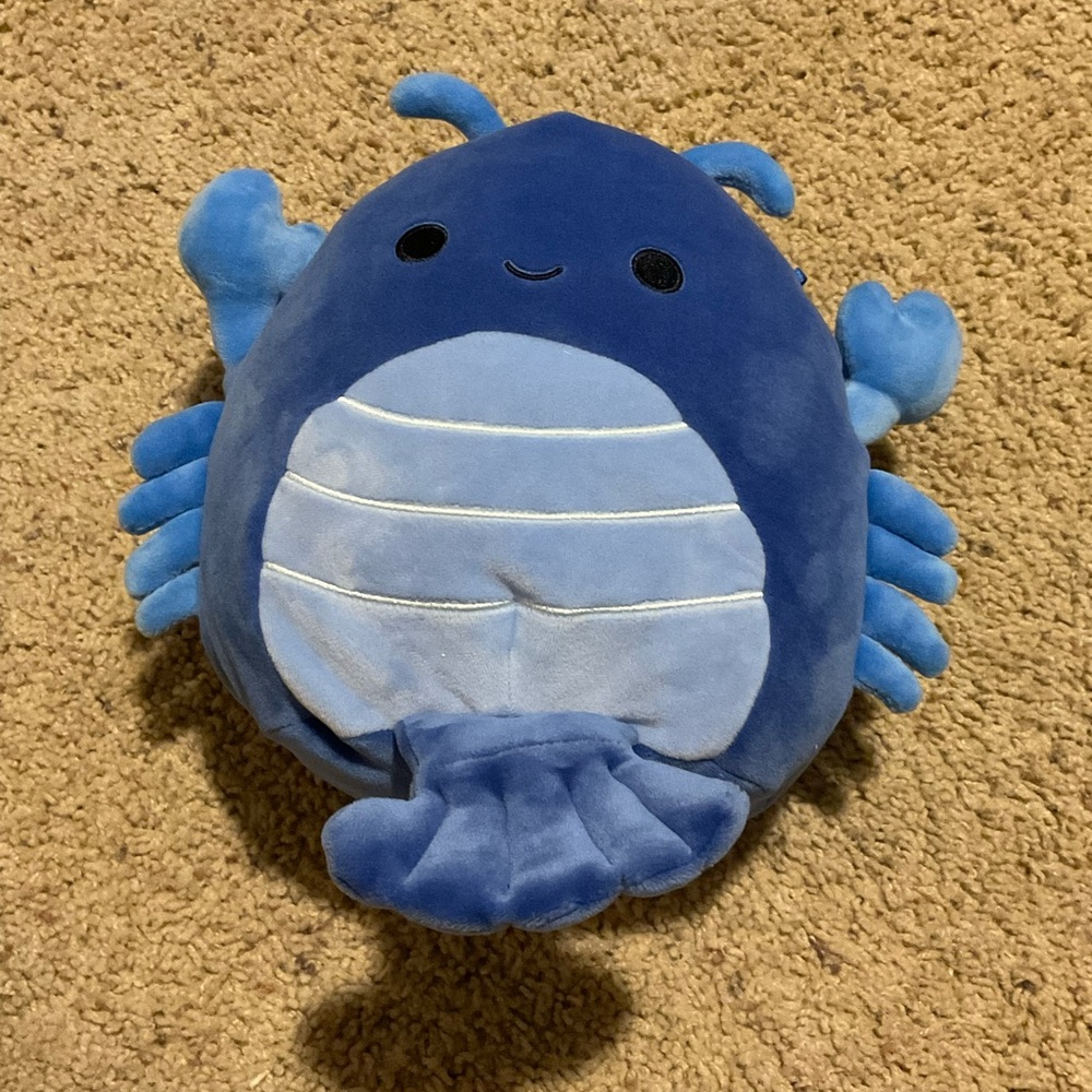 Squishmallows Blue and Light Blue Lobster Plush
